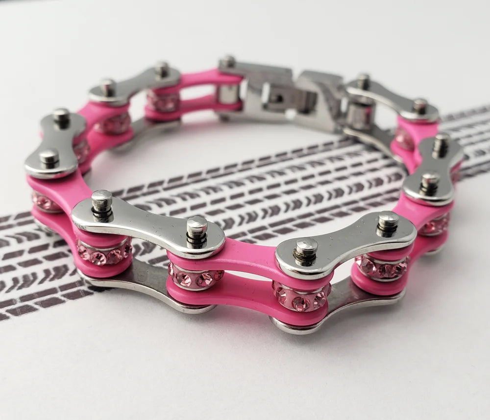 Biker chain bracelet sale