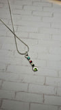 Mini Wrench Birthstone Floating Crystal Necklace