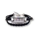 "It's a Jeep Thing" Grill Leather Bracelet