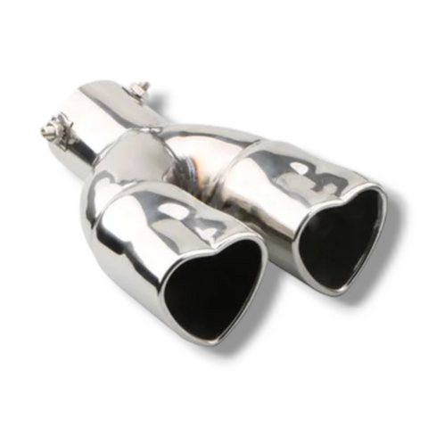 Heart Shaped - Dual Exhaust Tips