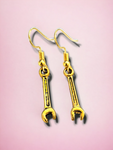 Gold Wrench Earrings