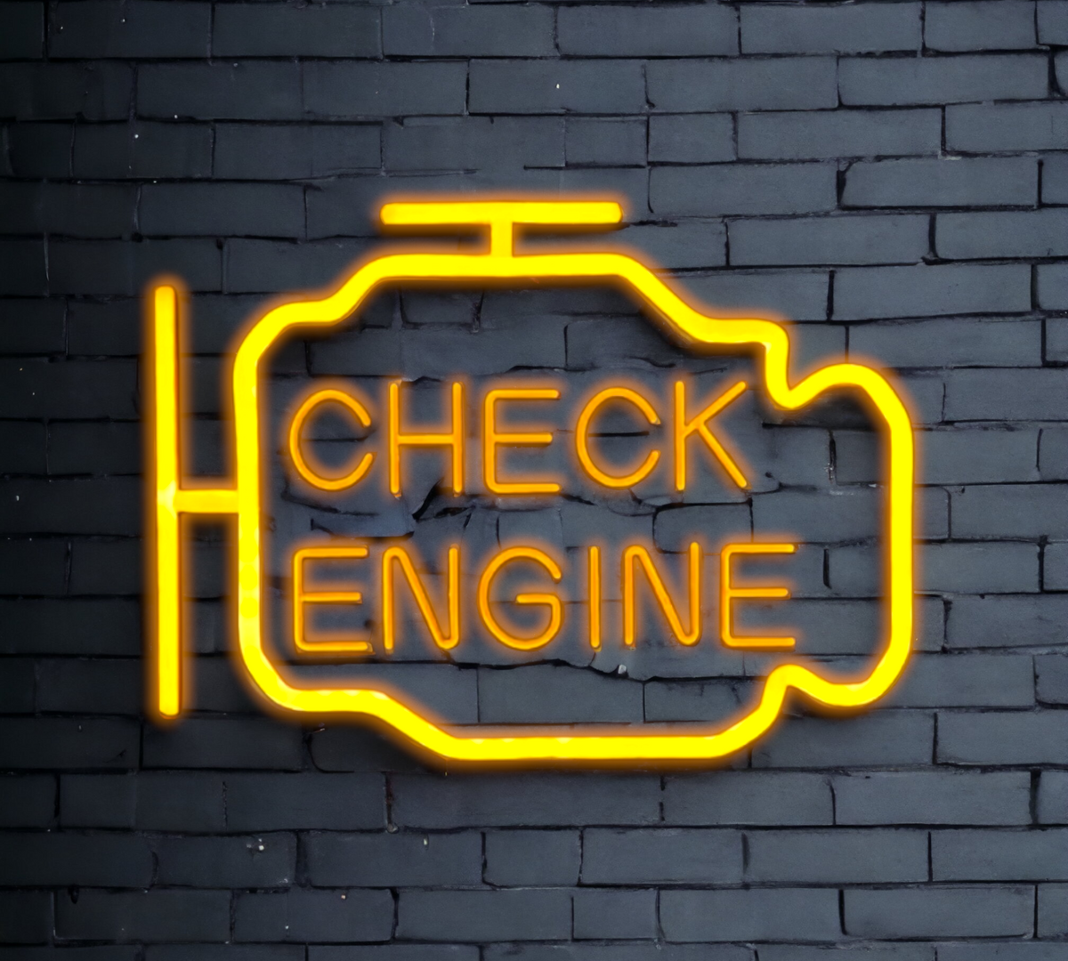 Check Engine Light Neon LED Sign – Garage Girls Jewelry