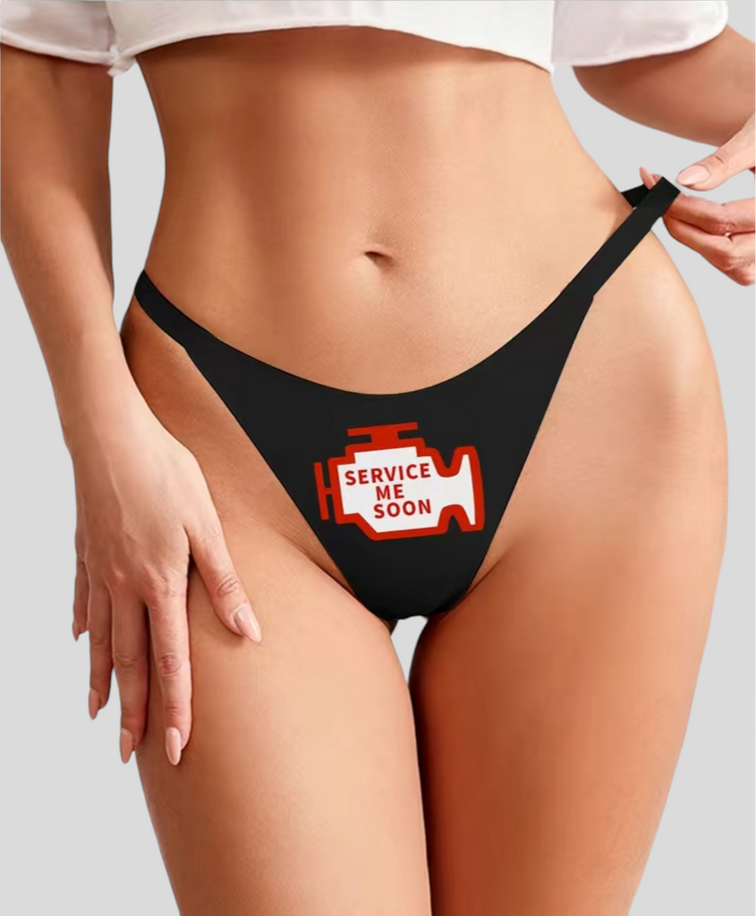 Red, Women's Thong Panties