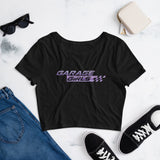 Garage Girls Crop Tee (Purple Logo)