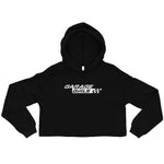Garage Girls - Crop Hoodie (White Logo)