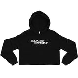 Garage Girls - Crop Hoodie (White Logo)