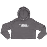 Garage Girls - Crop Hoodie (White Logo)