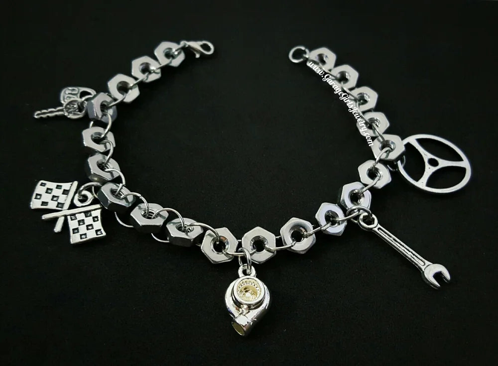 Car Part Charm Bracelet #3 - Driver's Bracelet