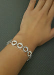 Heart Gear Charm Bracelet