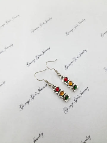 Stoplight Dangle Earrings