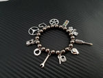 Beaded Car Part Charm Bracelet