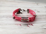 "It's a Jeep Thing" Mini Grill Leather Bracelet
