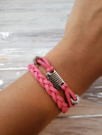 "It's a Jeep Thing" Mini Grill Leather Bracelet