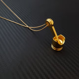 Gold Piston Necklace