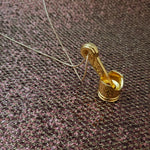 Gold Piston Necklace