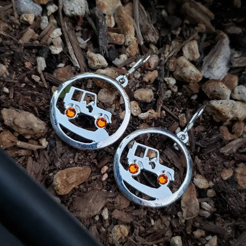 Jeep Uphill Climb Dangle Earrings