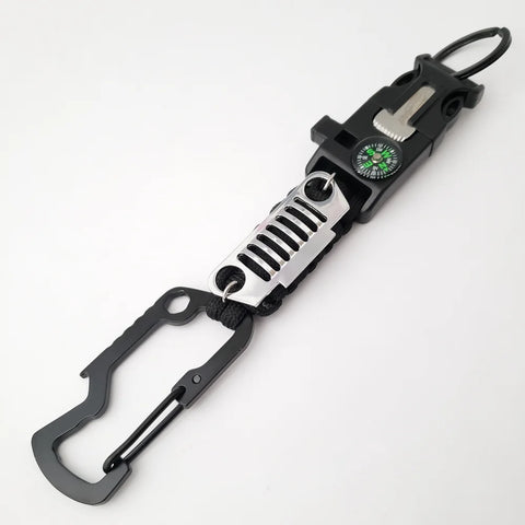 Jeep Survival Paracord Keychain
