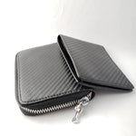 Car Part Carbon Fiber Zip Wallet