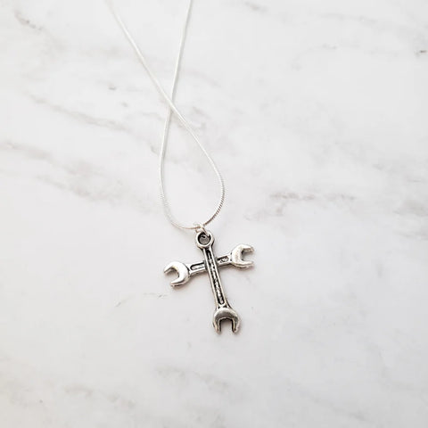 Cross Wrench Necklace