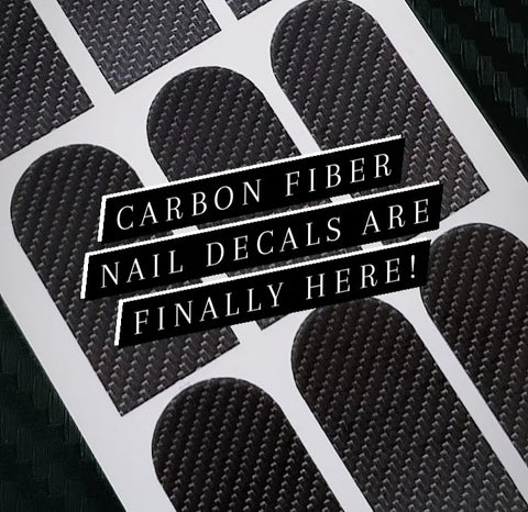 Carbon Fiber Nail Decals