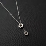 Hex Nut & Car Part Lariat Necklace