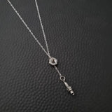 Hex Nut & Car Part Lariat Necklace