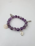 Crystals & Car Part Bead Bracelet