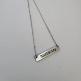 Car Make/ Model Necklace Plate - Custom Engraved