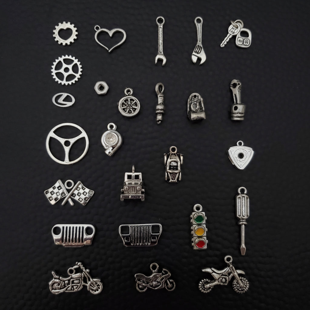 Car shop parts keychain