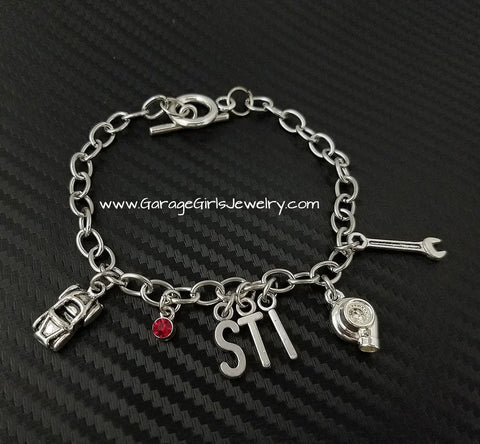 Mother & Daughter Car Part Charm Bracelet #5: Rotary Lover / #3: Mechanic's Special