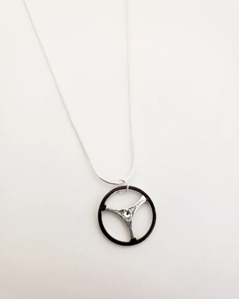 Steering Wheel Necklace Garage Girls Jewelry
