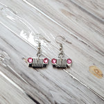 Crystal Jeep Grill Dangle Earrings