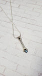 Floating Crystal Mini Wrench Necklace
