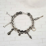 Hex Nut Car Part Charm Bracelet