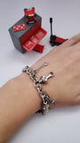 Hex Nut Car Part Charm Bracelet