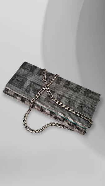 Wallet body bag／ミニポーチ付／silver Buy Silver Leather Cross Body Bag from Next USA