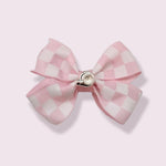 Pink Racing Flag Bows