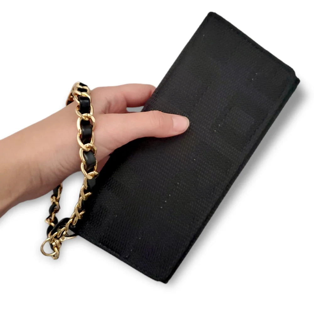 Black BRIDE Racing Wallet & Wristlet/ Leather Woven Chain – Garage ...
