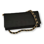 Black BRIDE Racing Wallet & Wristlet/ Leather Woven Chain