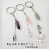 Crystals & Car Parts Keychain