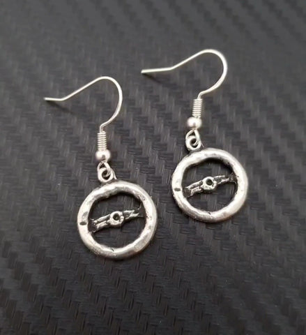 Steering Wheel Earrings