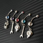 Car Part Belly Ring