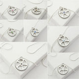 Gear Necklace & Earring Set