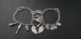 Mother & Daughter Car Part Charm Bracelet