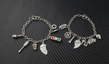 Mother & Daughter Car Part Charm Bracelet